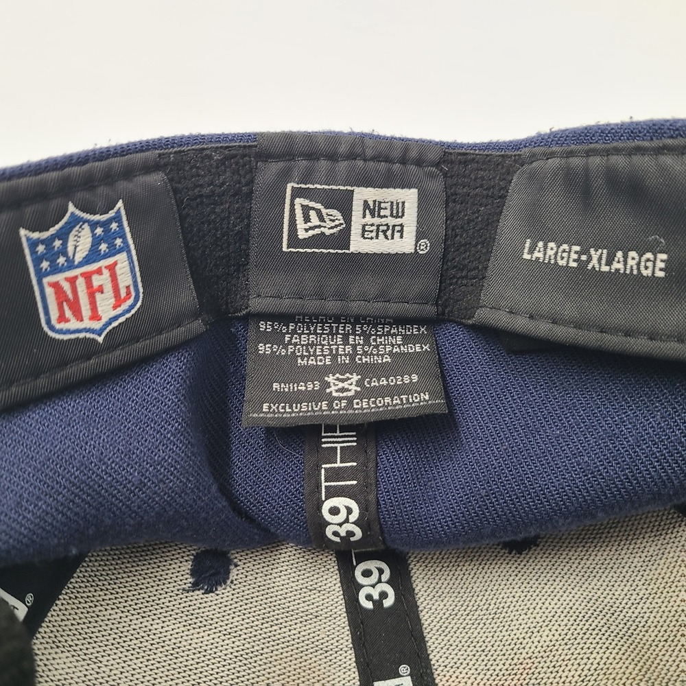 Denver Broncos Hat Fitted L-XL New Era 39Thirty‎ Blue NFL Football Logo Flex Men - Picture 12 of 12